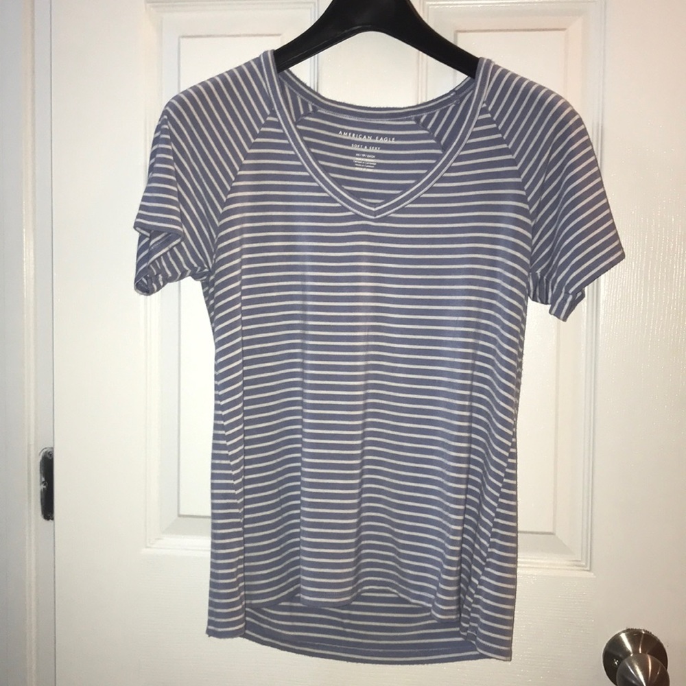 American Eagle Outfitters striped tee.